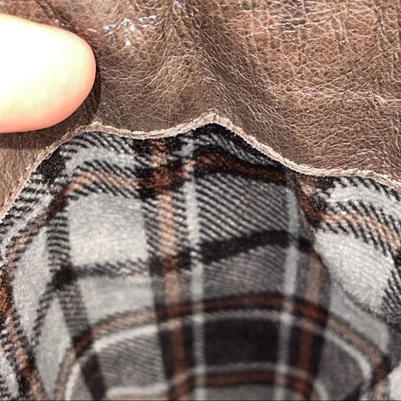 Spring Step Tapestry Woven Mid Calf Boho Western Boot Brown Leather - Picture 12 of 17